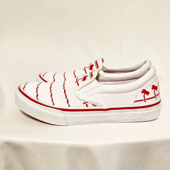 In-N-Out Burger White Drink Cup Slip-On Shoes White & Red Men's Size 8 - Picture 4 of 10
